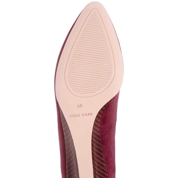 Cole Haan Kathryn Vine Purple Wedge Pump Heels 6.5 - Picture 9 of 14